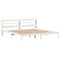 vidaXL Bed Frame without Mattress White 200x200 cm Solid Wood Pine