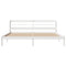 vidaXL Bed Frame without Mattress White 200x200 cm Solid Wood Pine