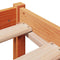 vidaXL Bed Frame with Headboard without Mattress Wax Brown 180x200 cm Super King