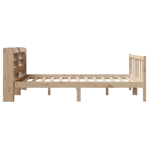 vidaXL Bed Frame without Mattress 140x190 cm Solid Wood Pine