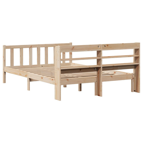vidaXL Bed Frame without Mattress 140x190 cm Solid Wood Pine