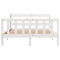 vidaXL Bed Frame without Mattress White 140x190 cm Solid Wood Pine