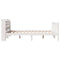 vidaXL Bed Frame without Mattress White 140x190 cm Solid Wood Pine