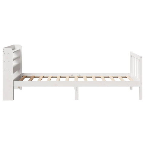 vidaXL Bed Frame without Mattress White 90x200 cm Solid Wood Pine