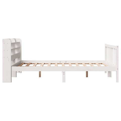 vidaXL Bed Frame without Mattress White 120x200 cm Solid Wood Pine