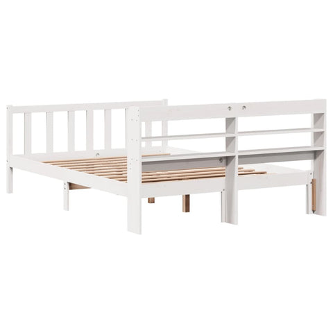 vidaXL Bed Frame without Mattress White 120x200 cm Solid Wood Pine