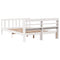 vidaXL Bed Frame without Mattress White 160x200 cm Solid Wood Pine