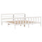 vidaXL Bed Frame without Mattress White 180x200 cm Super King Solid Wood Pine