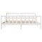 vidaXL Bed Frame without Mattress White 180x200 cm Super King Solid Wood Pine