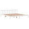 vidaXL Bed Frame without Mattress White 180x200 cm Super King Solid Wood Pine