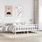 vidaXL Bed Frame without Mattress White 180x200 cm Super King Solid Wood Pine
