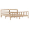 vidaXL Bed Frame without Mattress 200x200 cm Solid Wood Pine