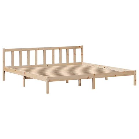 vidaXL Bed Frame without Mattress 200x200 cm Solid Wood Pine