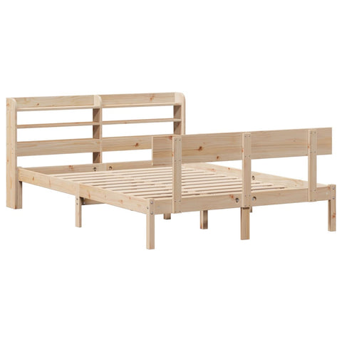 vidaXL Bed Frame without Mattress 140x190 cm Solid Wood Pine