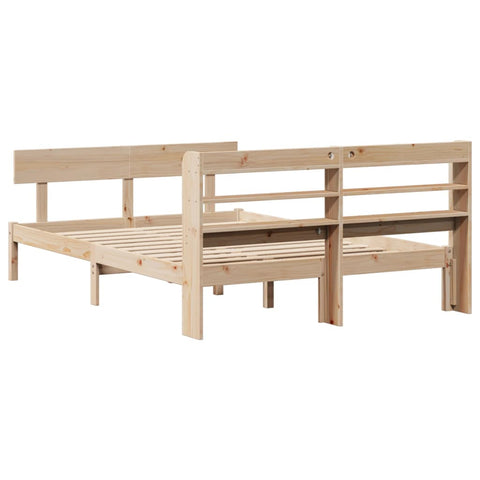 vidaXL Bed Frame without Mattress 140x190 cm Solid Wood Pine