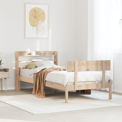 vidaXL Bed Frame without Mattress 90x200 cm Solid Wood Pine