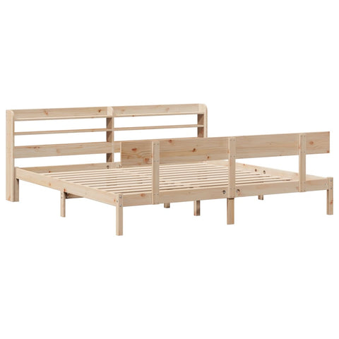 vidaXL Bed Frame without Mattress 180x200 cm Super King Solid Wood Pine