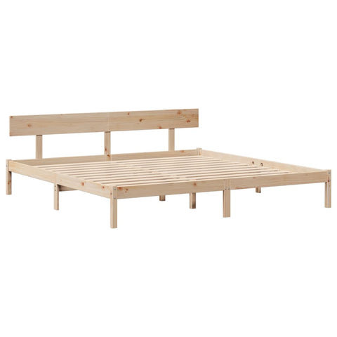 vidaXL Bed Frame without Mattress 180x200 cm Super King Solid Wood Pine