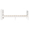 vidaXL Bed Frame with Headboard without Mattress White 90x190 cm Single