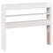 vidaXL Bed Frame with Headboard without Mattress White 90x190 cm Single