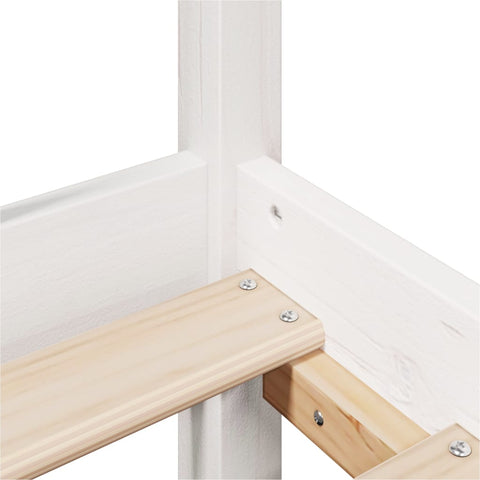 vidaXL Bed Frame with Headboard without Mattress White 120x190 cm Small Double