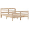vidaXL Bed Frame with Headboard without Mattress 140x190 cm