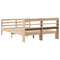 vidaXL Bed Frame with Headboard without Mattress 140x190 cm