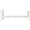 vidaXL Bed Frame with Headboard without Mattress White 100x200 cm