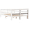 vidaXL Bed Frame with Headboard without Mattress White 120x200 cm
