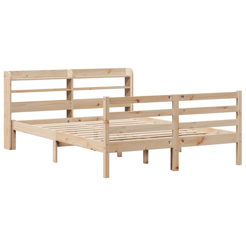vidaXL Bed Frame with Headboard without Mattress 160x200 cm