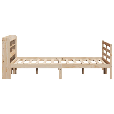 vidaXL Bed Frame with Headboard without Mattress 160x200 cm