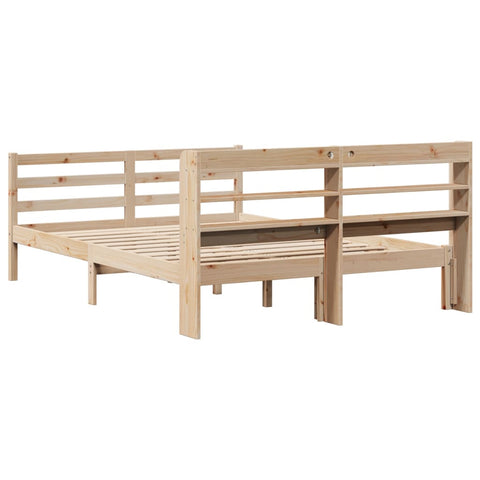 vidaXL Bed Frame with Headboard without Mattress 160x200 cm