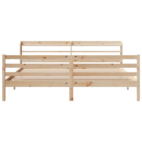 vidaXL Bed Frame with Headboard without Mattress 180x200 cm Super King