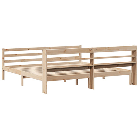 vidaXL Bed Frame with Headboard without Mattress 180x200 cm Super King