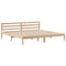 vidaXL Bed Frame with Headboard without Mattress 180x200 cm Super King