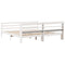 vidaXL Bed Frame with Headboard without Mattress White 180x200 cm Super King