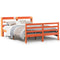 vidaXL Bed Frame without Mattress Wax Brown 160x200 cm Solid Wood Pine