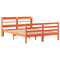 vidaXL Bed Frame without Mattress Wax Brown 160x200 cm Solid Wood Pine
