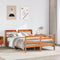 vidaXL Bed Frame without Mattress Wax Brown 160x200 cm Solid Wood Pine