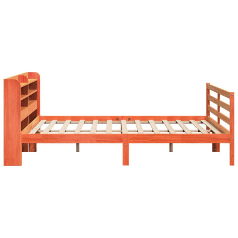 vidaXL Bed Frame without Mattress Wax Brown 180x200 cm Super King Solid Wood Pine