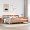 vidaXL Bed Frame without Mattress Wax Brown 180x200 cm Super King Solid Wood Pine