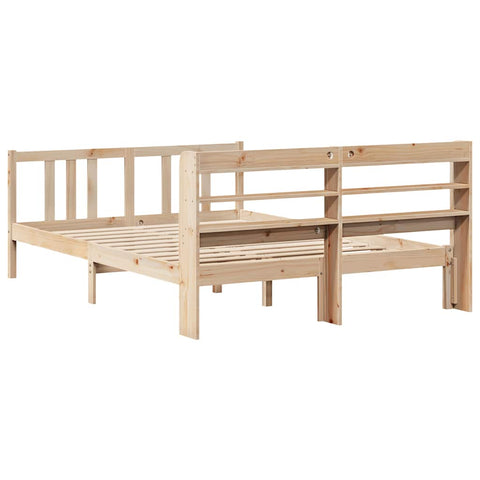 vidaXL Bed Frame with Headboard without Mattress 120x200 cm