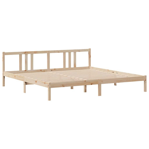 vidaXL Bed Frame with Headboard without Mattress 200x200 cm
