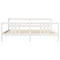 vidaXL Bed Frame with Headboard without Mattress White 200x200 cm