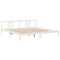 vidaXL Bed Frame with Headboard without Mattress White 200x200 cm
