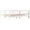 vidaXL Bed Frame with Headboard without Mattress White 200x200 cm