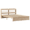 vidaXL Bed Frame with Headboard without Mattress 120x200 cm