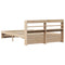 vidaXL Bed Frame with Headboard without Mattress 120x200 cm