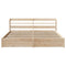 vidaXL Bed Frame with Headboard without Mattress 180x200 cm Super King