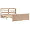 vidaXL Bed Frame with Headboard without Mattress 120x190 cm Small Double